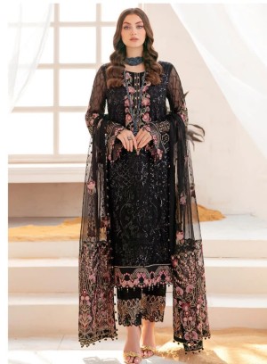 Georegette With Embroidery Suit With Dupatta